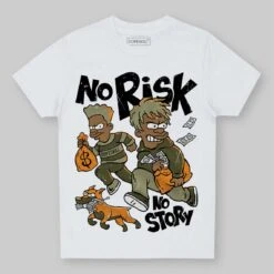 Olive 5s DopeSkill Toddler Kids T-shirt No Risk No Story Graphic