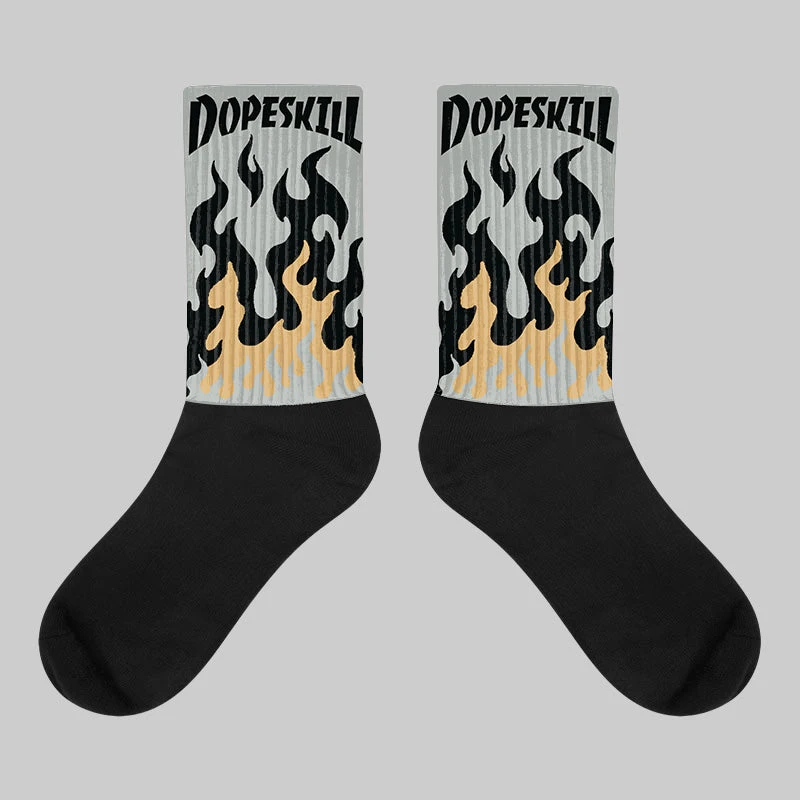 1906R ‘White Gold’ DopeSkill Sublimated Socks FIRE Graphic 1 1906R ‘White Gold’ DopeSkill Sublimated Socks FIRE Graphic