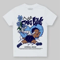University Blue Collection DopeSkill Toddler Kids T-shirt No Fake Love Graphic