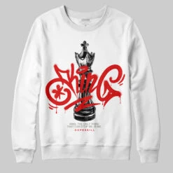 Fire Red 3s DopeSkill Sweatshirt King Chess Graphic