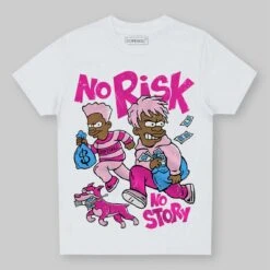 Pink Collection DopeSkill Toddler Kids T-shirt No Risk No Story Graphic