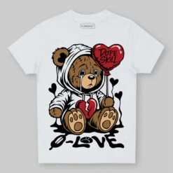 Bred 11s DopeSkill Toddler Kids T-shirt Broken Bear Graphic