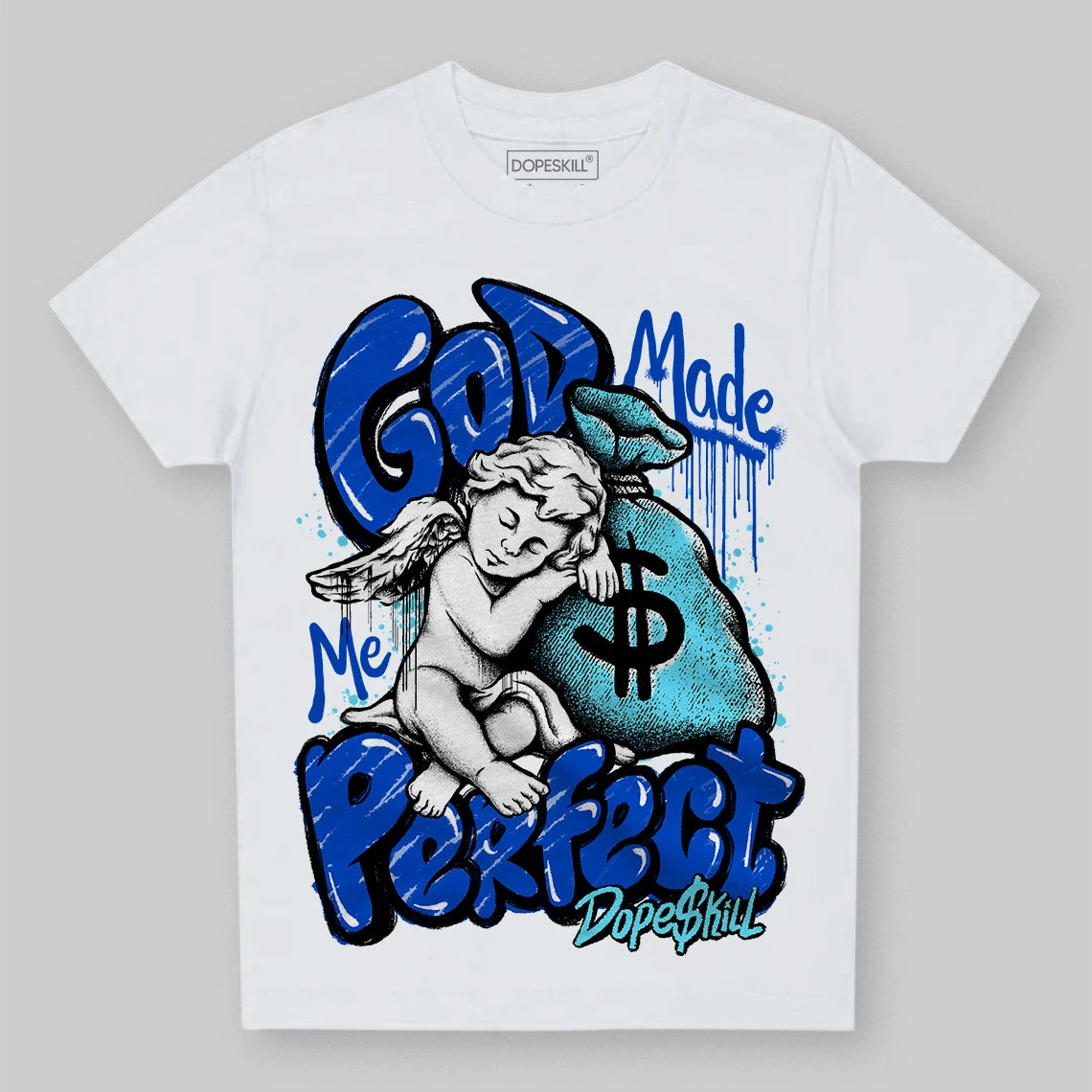 SB Dunk Argon DopeSkill Toddler Kids T-shirt God Made Me Perfect Graphic 1 SB Dunk Argon DopeSkill Toddler Kids T-shirt God Made Me Perfect Graphic