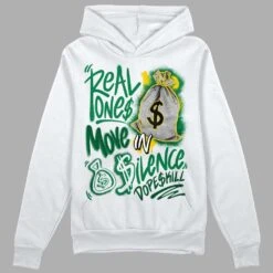 Green Collection DopeSkill Hoodie Sweatshirt Real Ones Move In Silence Graphic