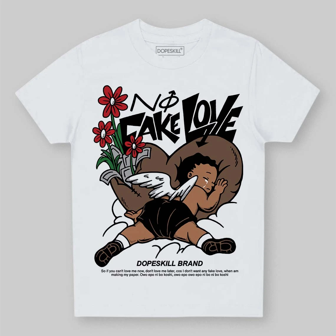 Olive 9s DopeSkill Toddler Kids T-shirt No Fake Love Graphic 1 Olive 9s DopeSkill Toddler Kids T-shirt No Fake Love Graphic