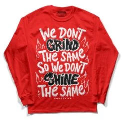 Cherry 11s DopeSkill Varsity Red Long Sleeve T-Shirt Grind Shine Graphic