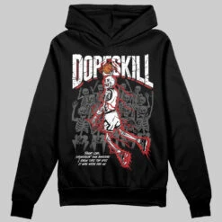 Bred Velvet 11s DopeSkill Hoodie Sweatshirt Thunder Dunk Graphic