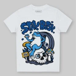 Diffused Blue 11s DopeSkill Toddler Kids T-shirt Stay Busy Graphic