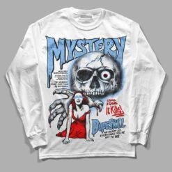 Powder Blue 9s DopeSkill Long Sleeve T-Shirt Mystery Ghostly Grasp Graphic