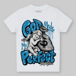 Military Blue 4s DopeSkill Toddler Kids T-shirt God Made Me Perfect Graphic