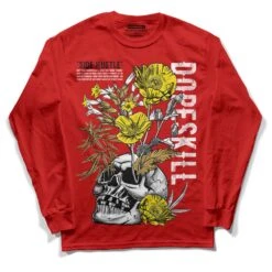 Red Collection DopeSkill Red Long Sleeve T-Shirt Side Hustle Graphic