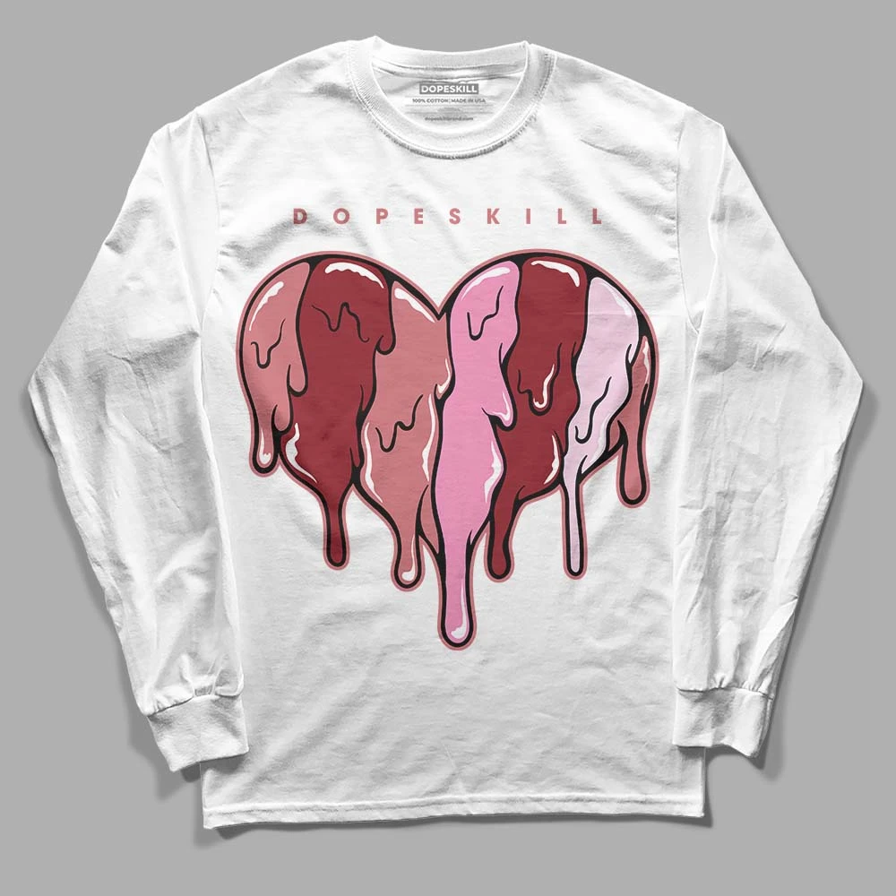 Valentine's Day Collection DopeSkill Long Sleeve T-Shirt Slime Drip Heart Graphic 1 Valentine's Day Collection DopeSkill Long Sleeve T-Shirt Slime Drip Heart Graphic
