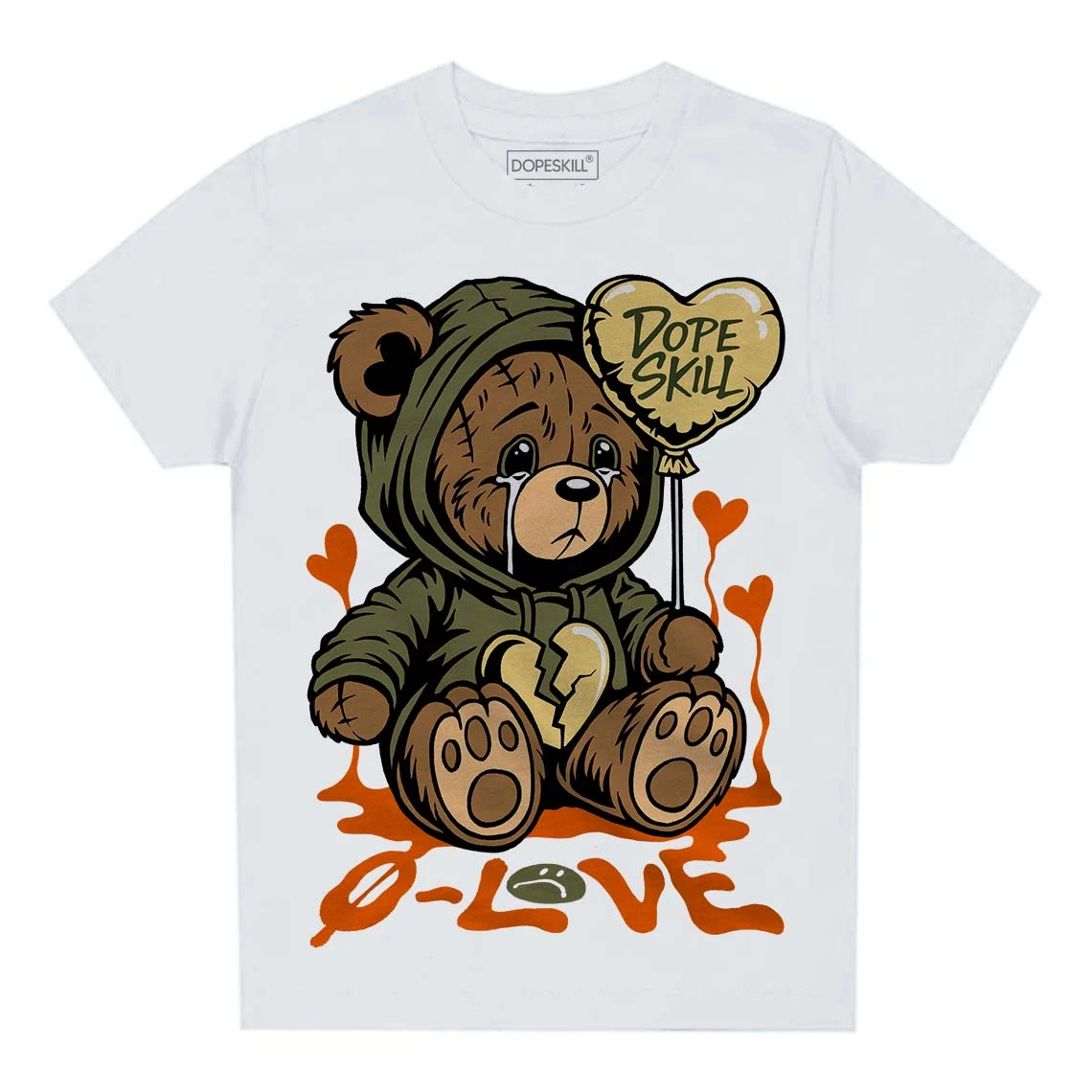 Craft Olive 4s DopeSkill Toddler Kids T-shirt Broken Bear Graphic 2 Craft Olive 4s DopeSkill Toddler Kids T-shirt Broken Bear Graphic - Image 2