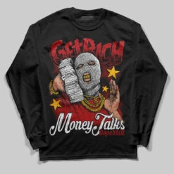 Flu Game 12s DopeSkill Long Sleeve T-Shirt Get Rich Graphic