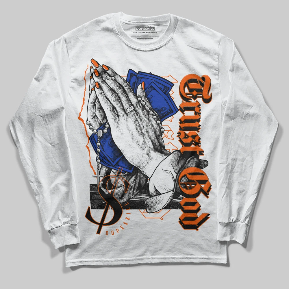 Dunk Low Futura Orange Blaze DopeSkill Long Sleeve T-Shirt Trust God Graphic 1 Dunk Low Futura Orange Blaze DopeSkill Long Sleeve T-Shirt Trust God Graphic
