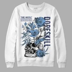 Midnight Navy 5s DopeSkill Sweatshirt Side Hustle Graphic