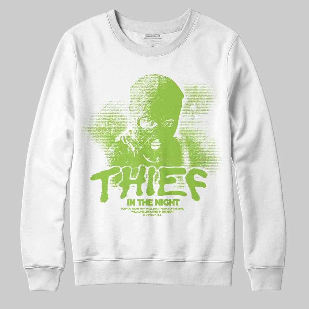 Neon Green Collection DopeSkill Sweatshirt Thief In The Night Graphic 2 Neon Green Collection DopeSkill Sweatshirt Thief In The Night Graphic - Image 2
