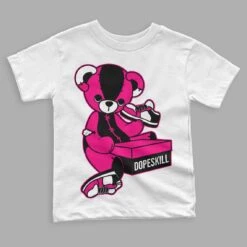 Fierce Pink 1s DopeSkill Toddler Kids T-shirt Sneakerhead BEAR Graphic