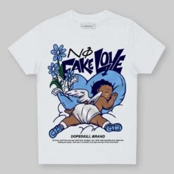 Powder Blue 9s DopeSkill Toddler Kids T-shirt No Fake Love Graphic