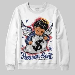 Rare Air Deep Royal Blue 1s DopeSkill Sweatshirt Heaven Sent Graphic