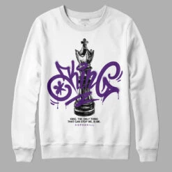 Field Purple 12s DopeSkill Sweatshirt King Chess Graphic