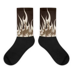 FIRE Sublimated Socks Match AJ 1 Low OG “Reverse Mocha”
