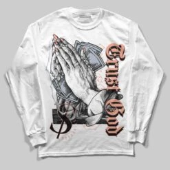 Crimson Bliss 5s DopeSkill Long Sleeve T-Shirt Trust God Graphic