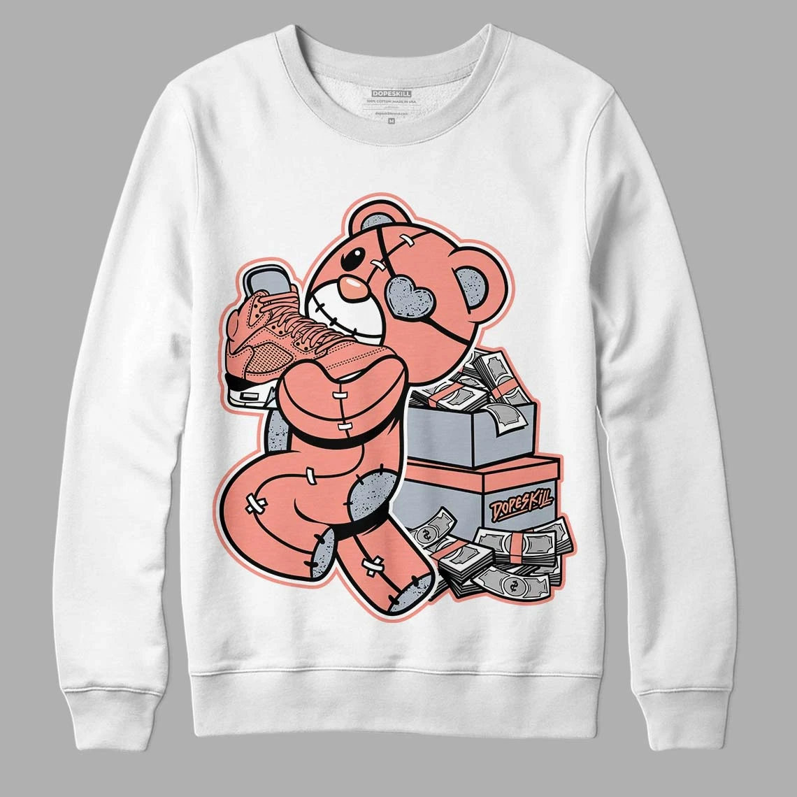 Crimson Bliss 5s DopeSkill Sweatshirt Bear Steals Sneaker Graphic 1 Crimson Bliss 5s DopeSkill Sweatshirt Bear Steals Sneaker Graphic