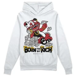 Red Taxi 12s DopeSkill Hoodie Sweatshirt Born To Be Rich Graphic