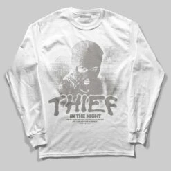 Cool Grey 9s DopeSkill Long Sleeve T-Shirt Thief In The Night Graphic