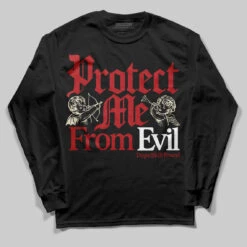 Black Toe Reimagined 1s DopeSkill Long Sleeve T-Shirt Protect Me From Evil Graphic