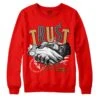 Red Collection DopeSkill Red Sweatshirt Trust No One Graphic