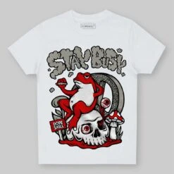 Fire Red 3s DopeSkill Toddler Kids T-shirt Stay Busy Graphic