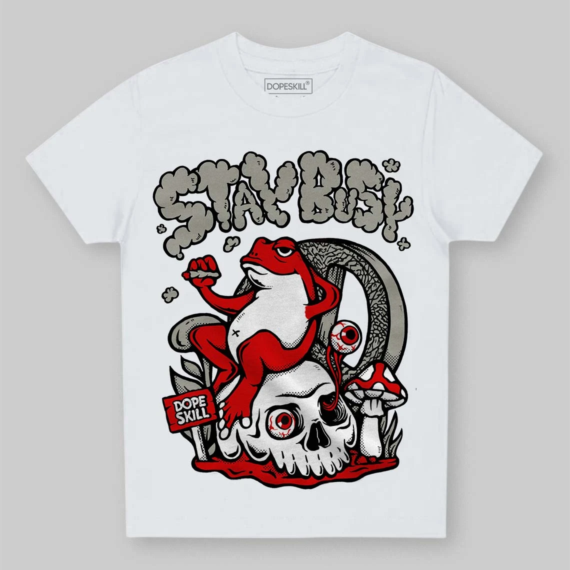 Fire Red 3s DopeSkill Toddler Kids T-shirt Stay Busy Graphic 1 Fire Red 3s DopeSkill Toddler Kids T-shirt Stay Busy Graphic