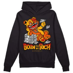 Black Taxi 12s DopeSkill Hoodie Sweatshirt Born To Be Rich Graphic