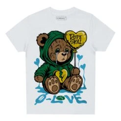 Lucky Green 5s DopeSkill Toddler Kids T-shirt Broken Bear Graphic