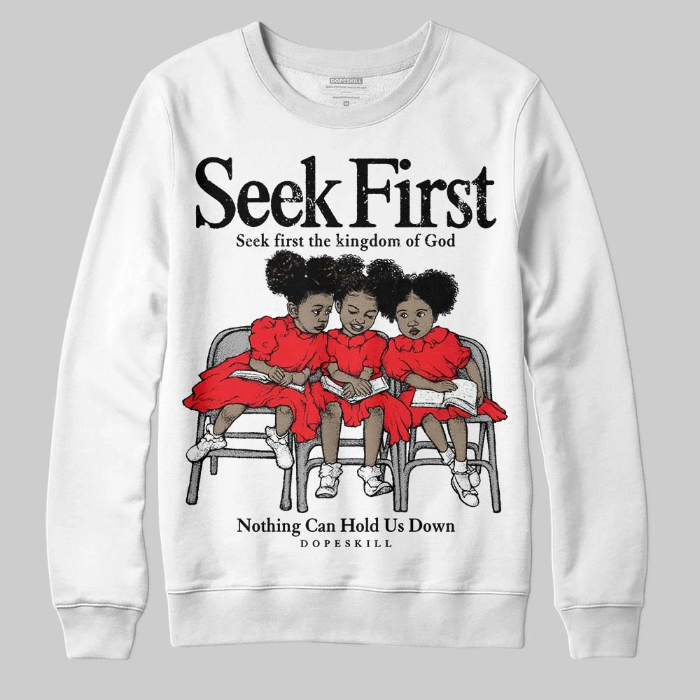 Red Collection DopeSkill Sweatshirt New Seek First Graphic 2 Red Collection DopeSkill Sweatshirt New Seek First Graphic - Image 2