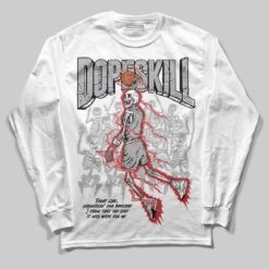 White Cement 4s DopeSkill Long Sleeve T-Shirt Thunder Dunk Graphic
