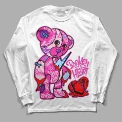 Pink Collection DopeSkill Long Sleeve T-Shirt Broken Heart Graphic