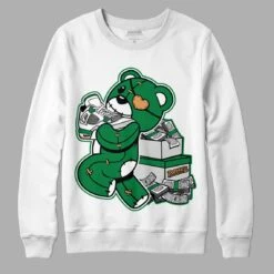Pine Green 4s DopeSkill Sweatshirt Bear Steals Sneaker Graphic
