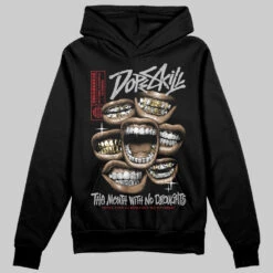 Black Cement 3s DopeSkill Hoodie Sweatshirt The Mouth With No Droughts Graphic
