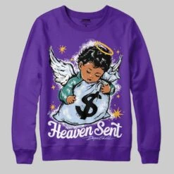 Grape 5s DopeSkill Sweatshirt Heaven Sent Graphic -Dopeskill Brand 1 f99c9204 8e7b 4afe a210 25101f5a6dd7