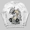 Reverse Metallic 5s DopeSkill Long Sleeve T-Shirt Smile Through The Pain Graphic