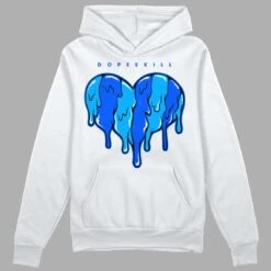 Royal Blue Collection DopeSkill Hoodie Sweatshirt Slime Drip Heart Graphic