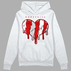 Red Cement 4S DopeSkill Hoodie Sweatshirt Slime Drip Heart Graphic