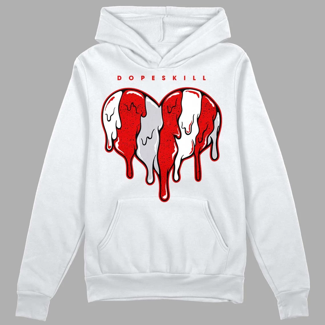Red Cement 4S DopeSkill Hoodie Sweatshirt Slime Drip Heart Graphic 1 Red Cement 4S DopeSkill Hoodie Sweatshirt Slime Drip Heart Graphic