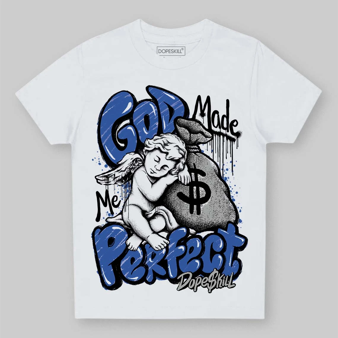 Lucky Shorts 3s DopeSkill Toddler Kids T-shirt God Made Me Perfect Graphic 1 Lucky Shorts 3s DopeSkill Toddler Kids T-shirt God Made Me Perfect Graphic