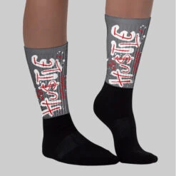 Cement Grey 3s DopeSkill Sublimated Socks Hustle Graphic -Dopeskill Brand 2. d490fd57 bdbb 4e5c 9794 4b88974e972a