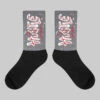 Cement Grey 3s DopeSkill Sublimated Socks Hustle Graphic