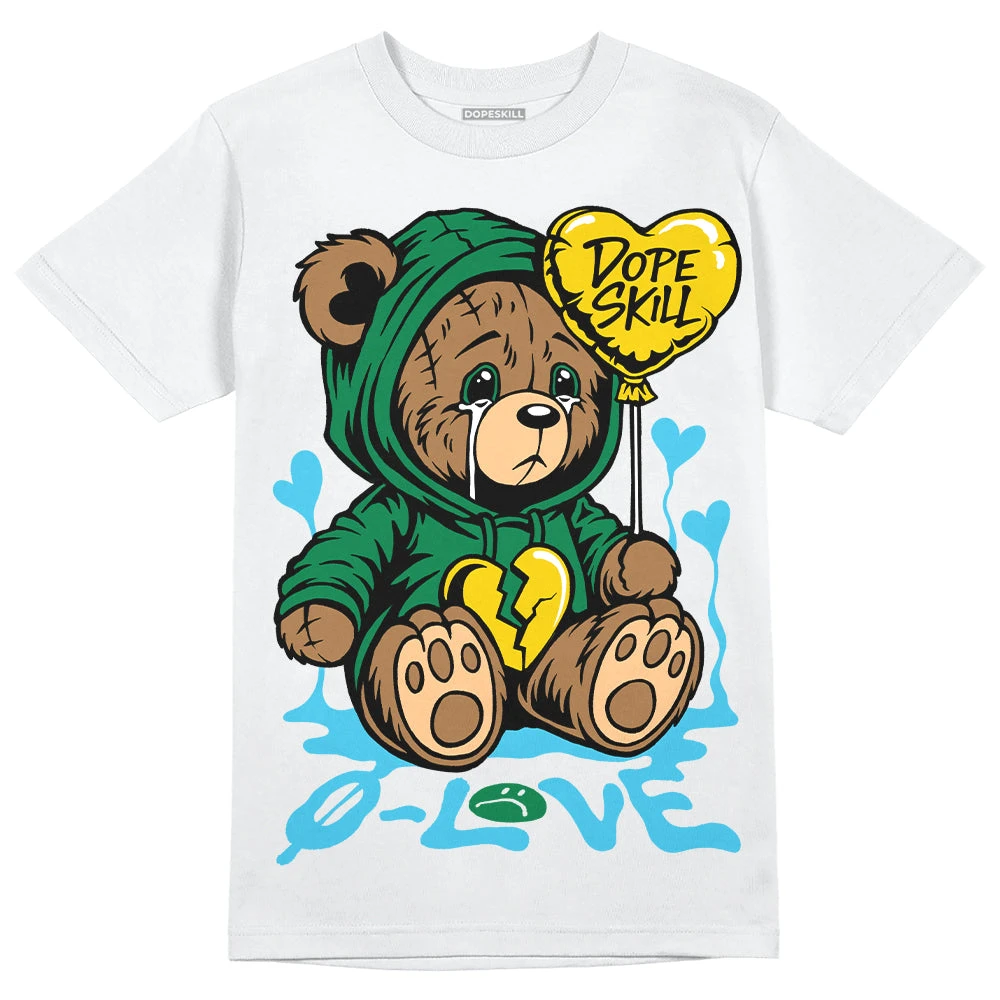 Lucky Green 5s DopeSkill T-Shirt Broken Bear Graphic